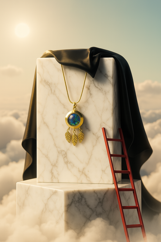 Altın Rengi Kolye - Göksel Güzellik