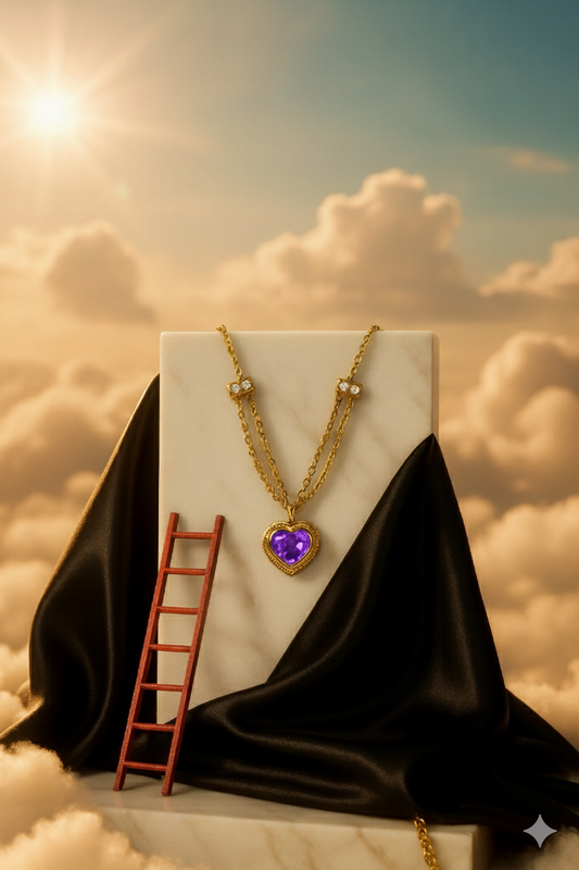 Altın Rengi Kolye - Prensesin Kalbi