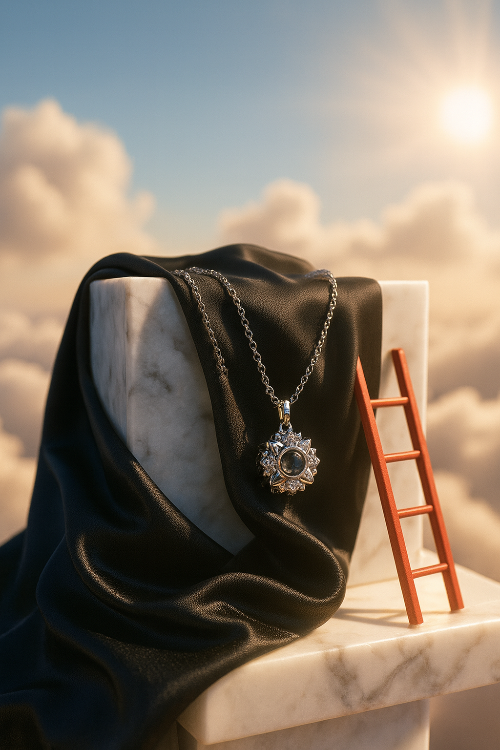 Gümüş Rengi Kolye - Gece İncisi