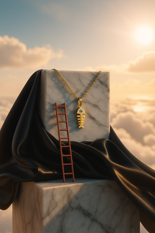 Altın Rengi Kolye - Balık Şansı