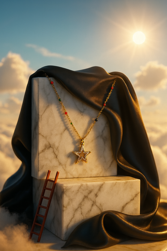 Altın Rengi Kolye - Büyüsel Yıldız