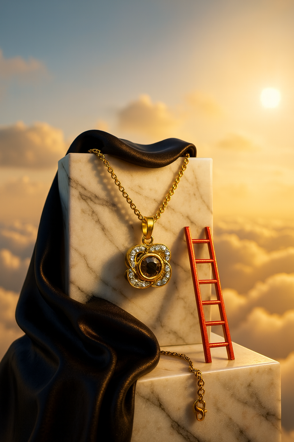 Altın Rengi Kolye - Gece İncisi