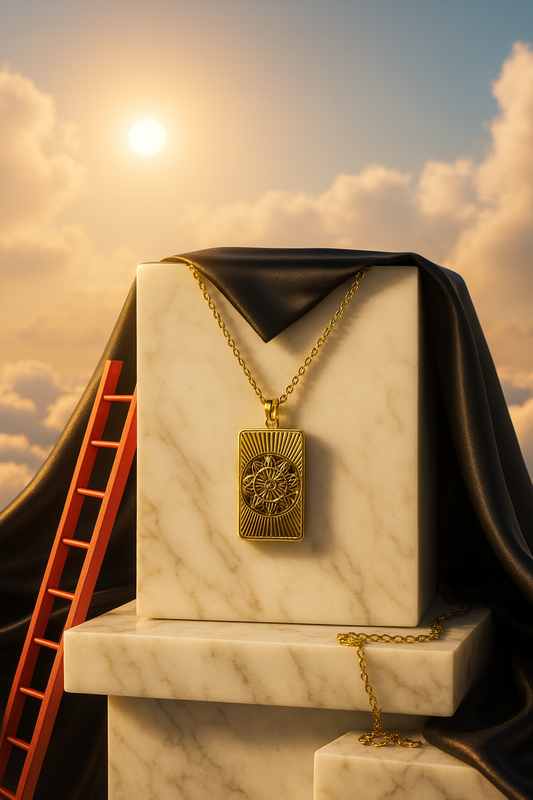 Altın Rengi Kolye - Görkemli Taş