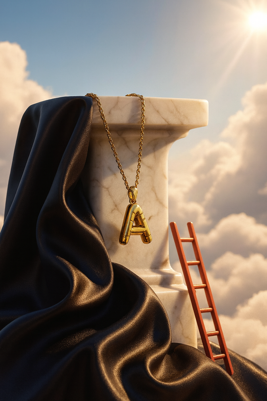 Altın Rengi Kolye - A Harfi