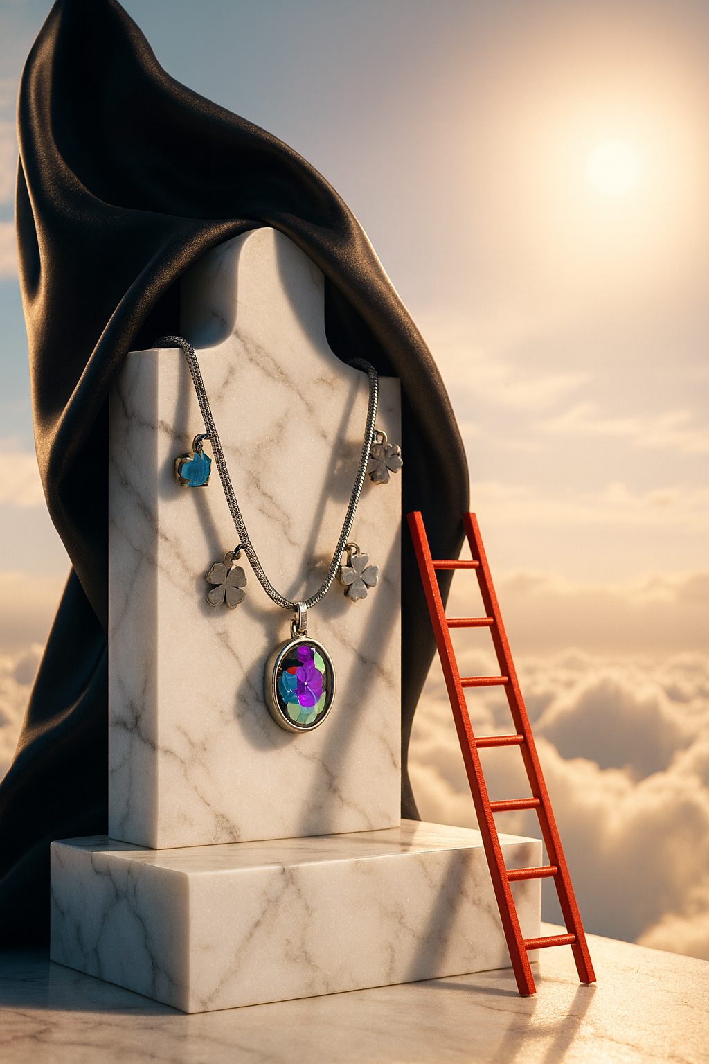 Gümüş Rengi Kolye - Kaderin Parıltısı