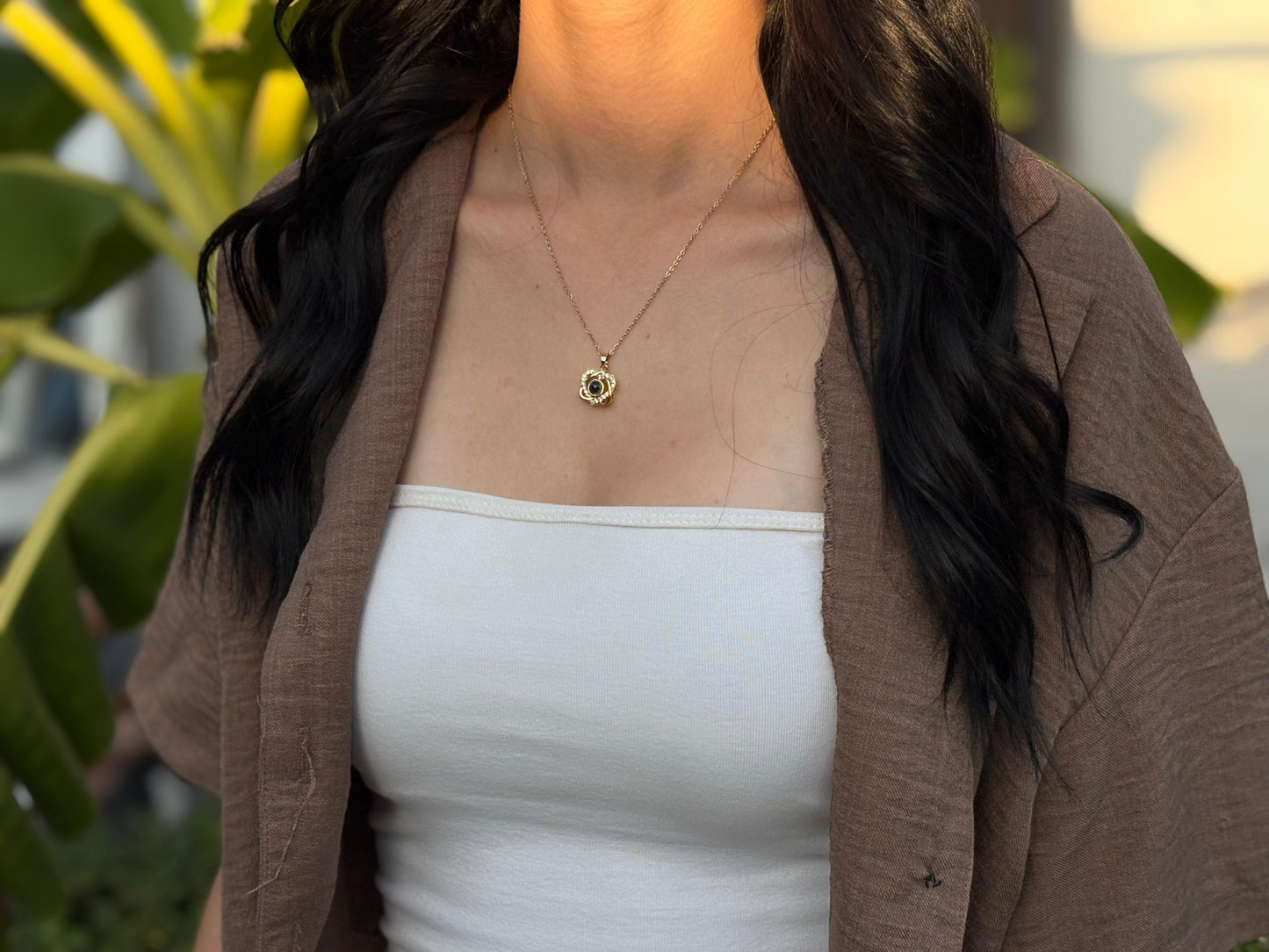 Altın Rengi Kolye - Gece İncisi