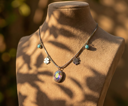 Gümüş Rengi Kolye - Kaderin Parıltısı