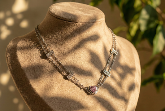 Gümüş Rengi Kolye - Prensesin Kalbi