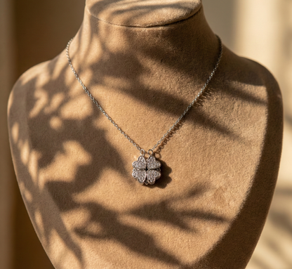 Gümüş Rengi Kolye  - Sihirli Yonca