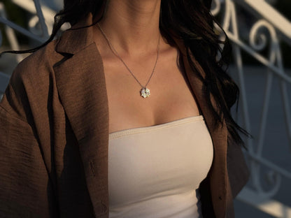 Gümüş Rengi Kolye  - Sihirli Yonca